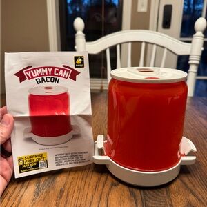 Yummy Can Bacon Cooker - Red